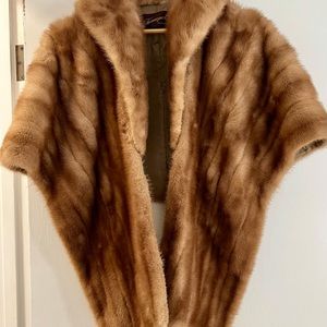 Long Mink Stole/ jacket like